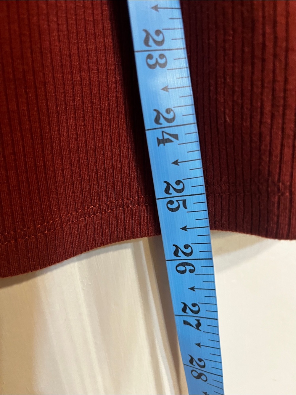 NWT Torrid Rust-Colored Ribbed Button-Front Cold-Shoulder Top - Picture 7 of 7